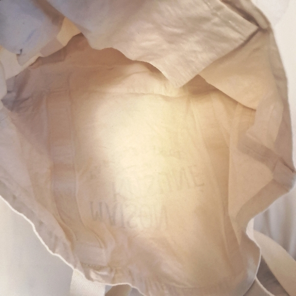 MAISON KITSUNE CREAM CANVAS TOTE BAG - Picture 7 of 8